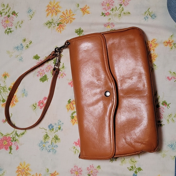 Mastercraft tan flap bag 1970s retro envelope clutch bag - Picture 16 of 16
